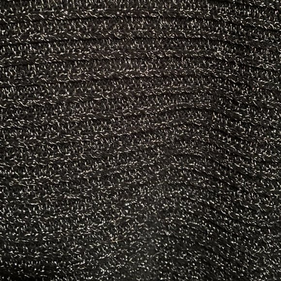 New York & Company Sparkly Black V-Neck Sweater (Large) - Picture 5 of 7